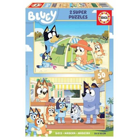 Set de 2 Puzzles Educa Bois 50 Pièces